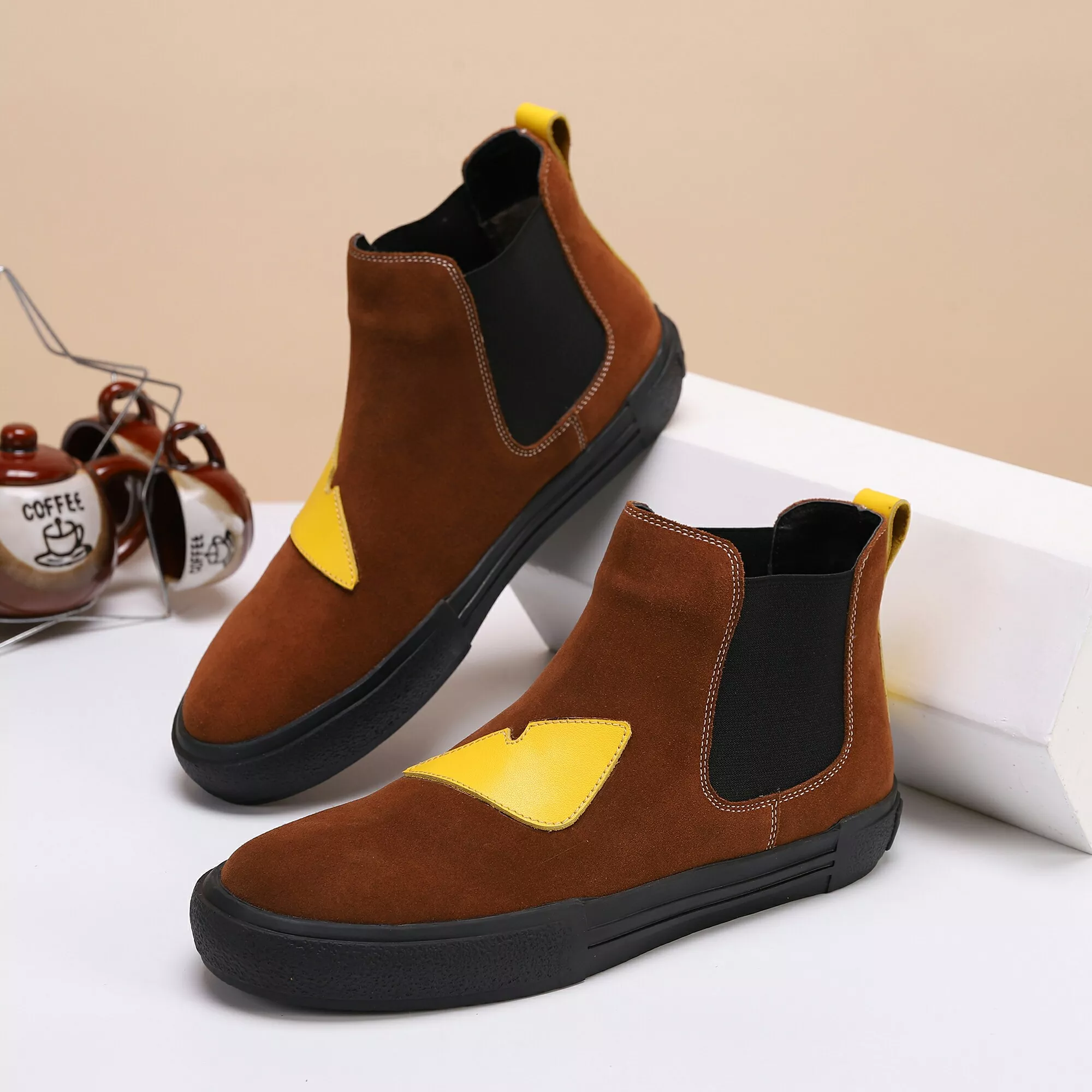 Fendi Fashion Boots For Men Lightweight 6573