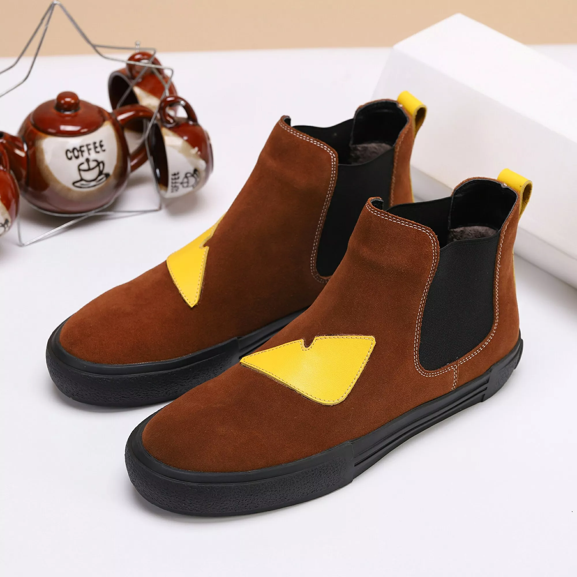 Fendi Fashion Boots For Men Lightweight 6573