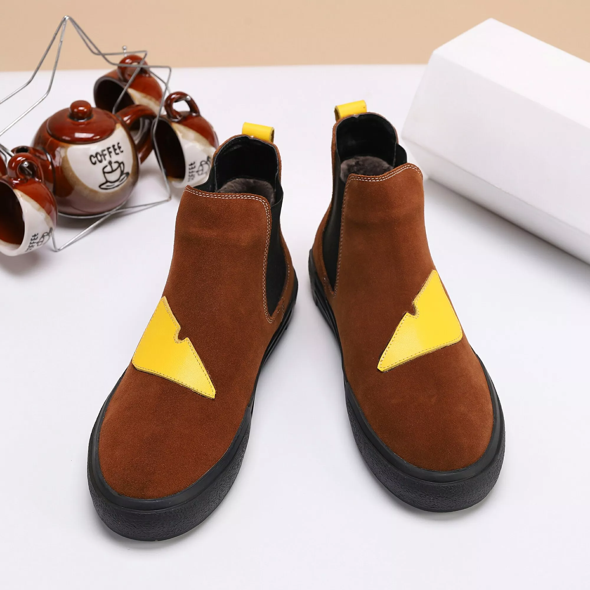 Fendi Fashion Boots For Men Lightweight 6573