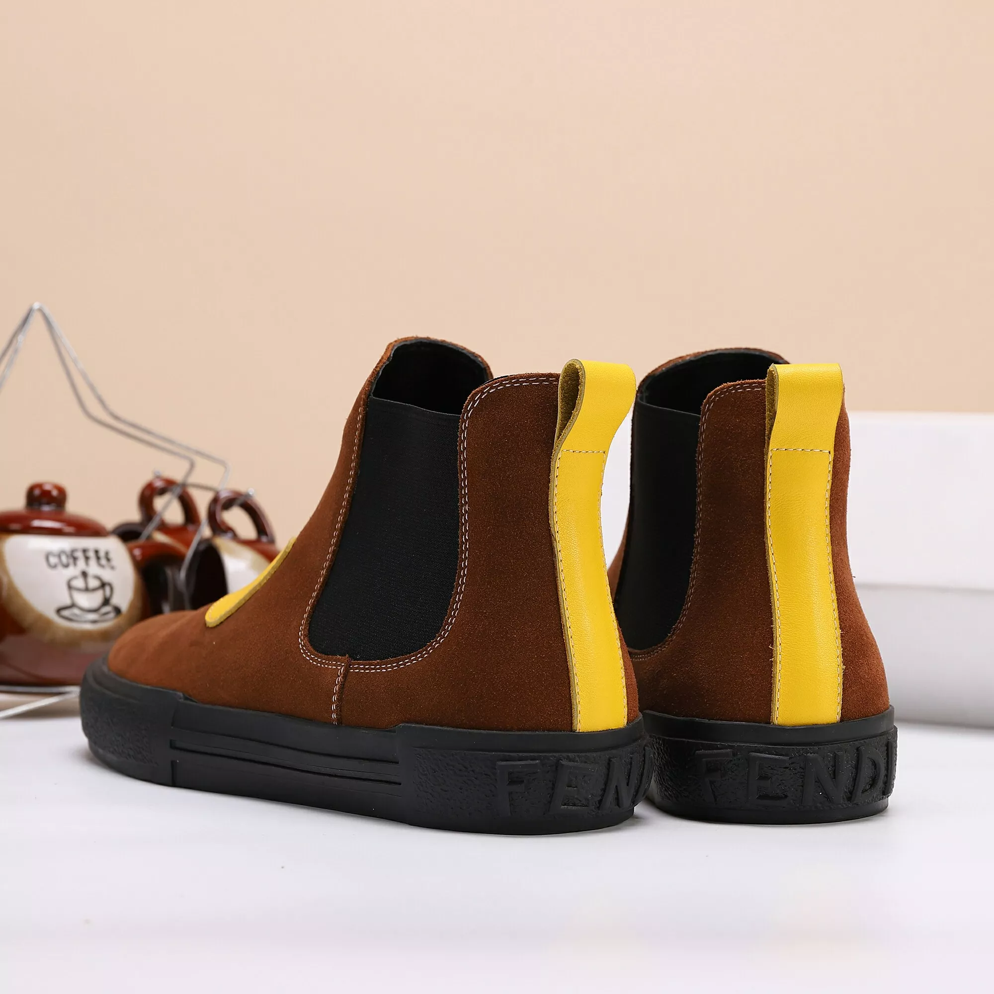 Fendi Fashion Boots For Men Lightweight 6573