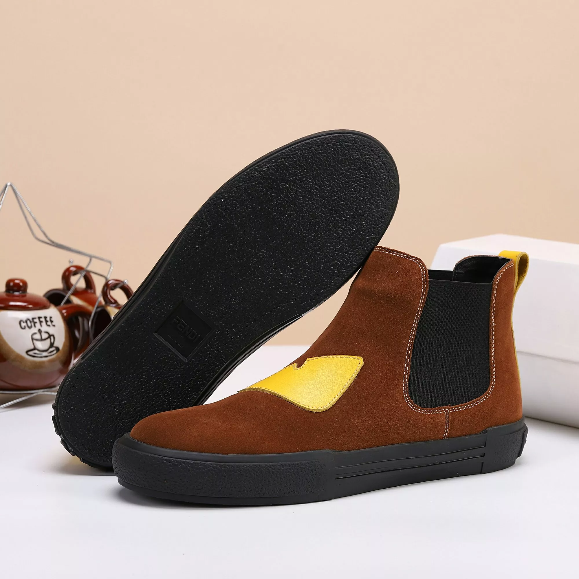 Fendi Fashion Boots For Men Lightweight 6573