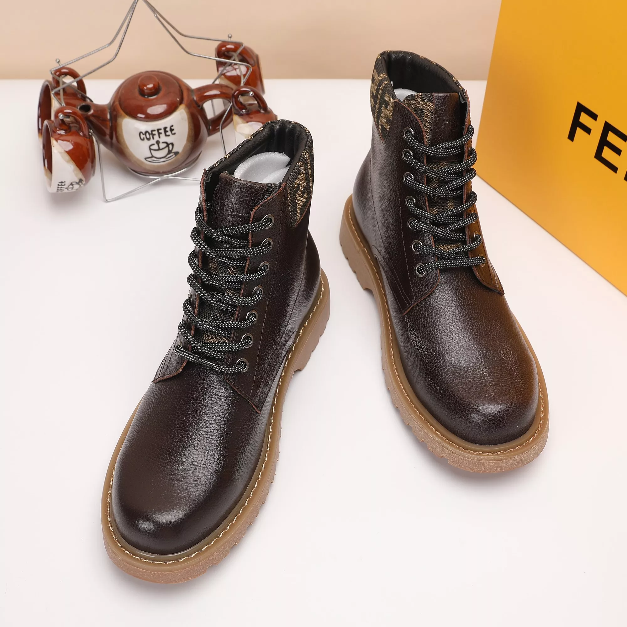 Fendi Fashion Boots For Men Popular 8423