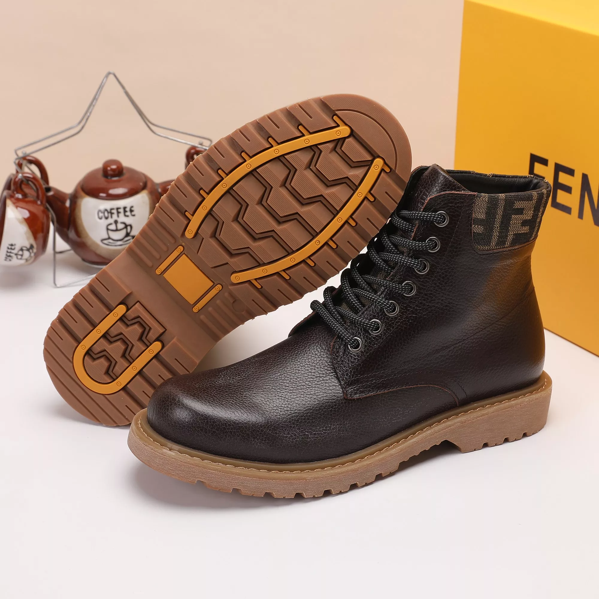 Fendi Fashion Boots For Men Popular 8423