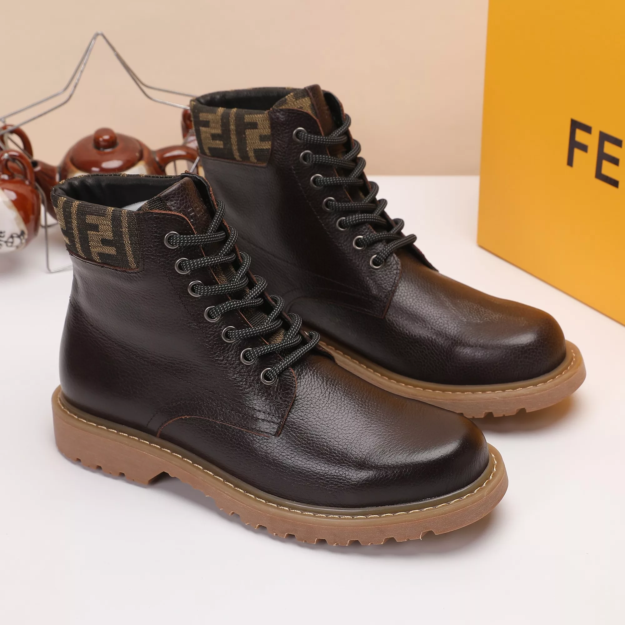 Fendi Fashion Boots For Men Popular 8423