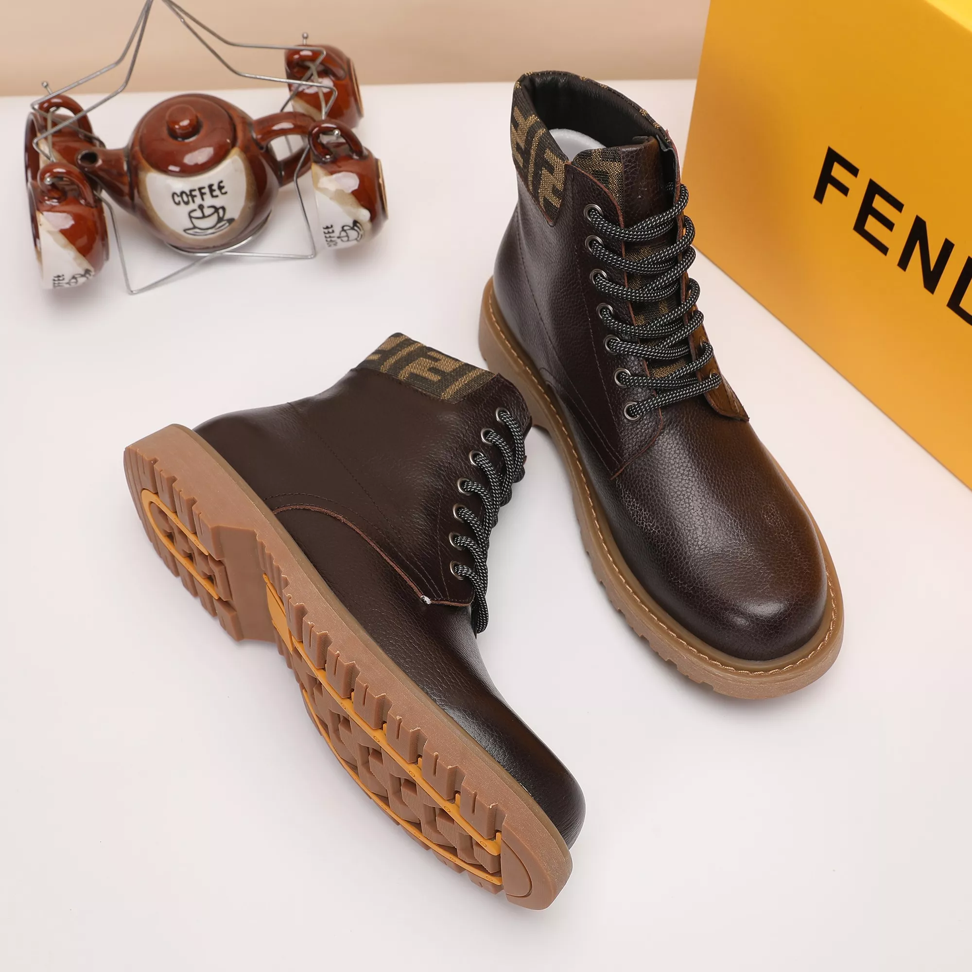 Fendi Fashion Boots For Men Popular 8423