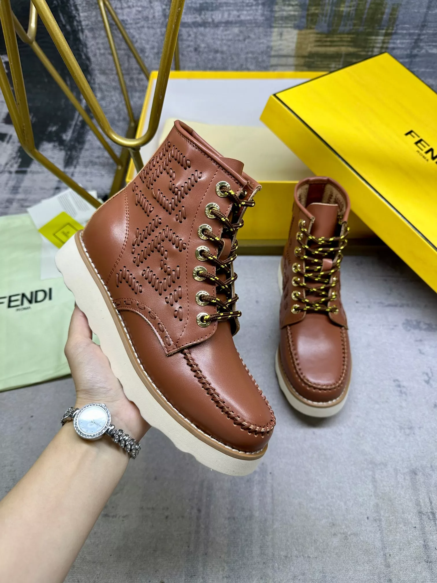 Fendi Fashion Boots For Women Soft 3217