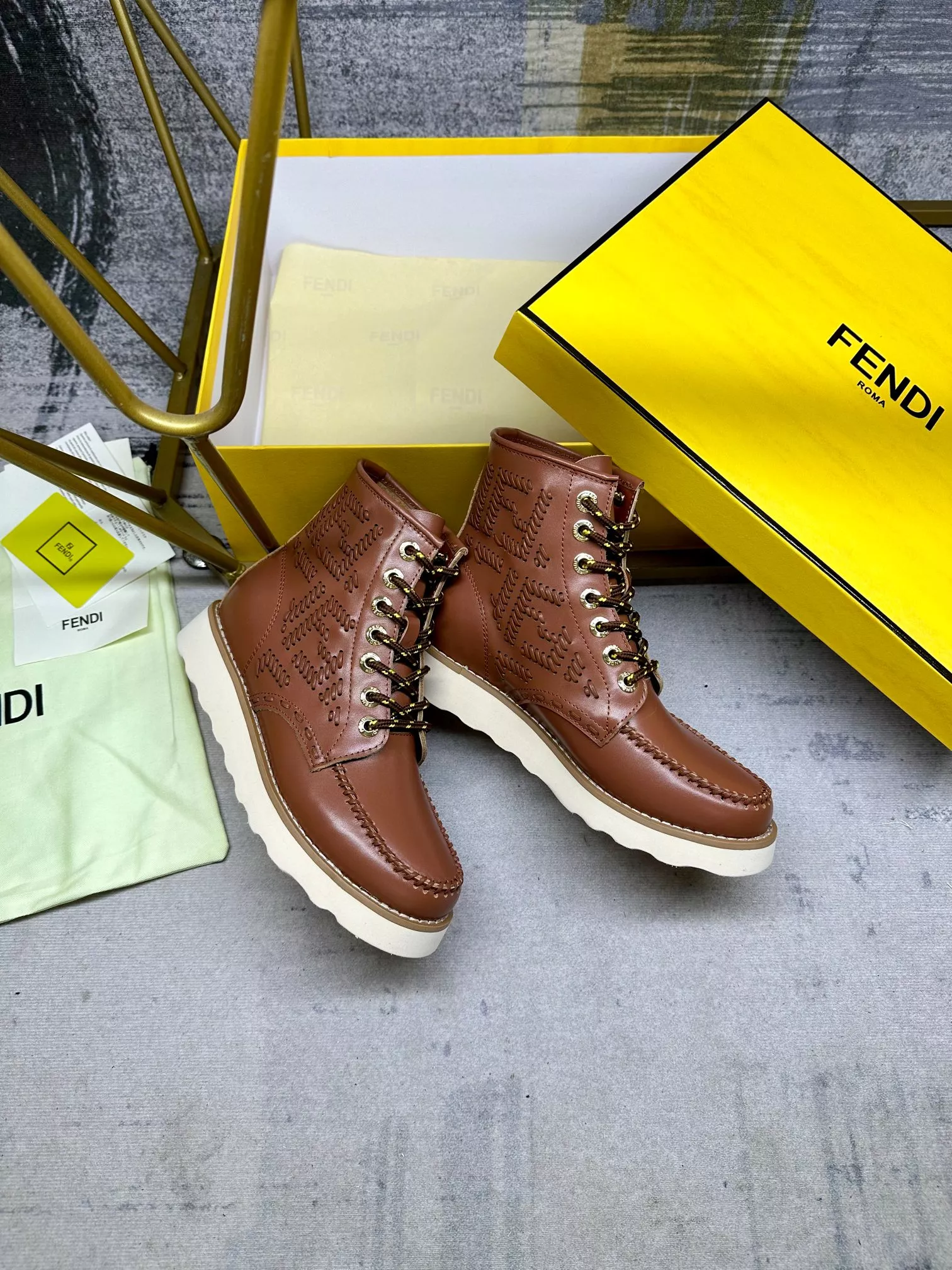 Fendi Fashion Boots For Women Soft 3217