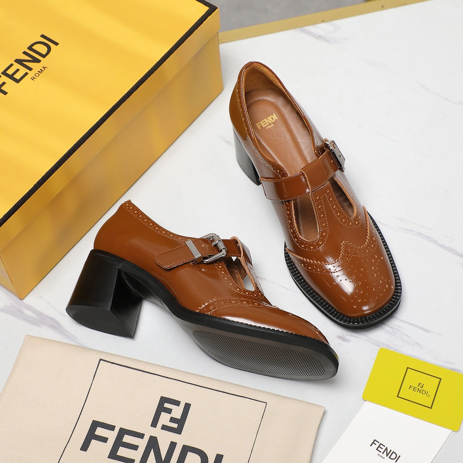 Fendi High-Heeled Shoes For Women Trendsetting 4250