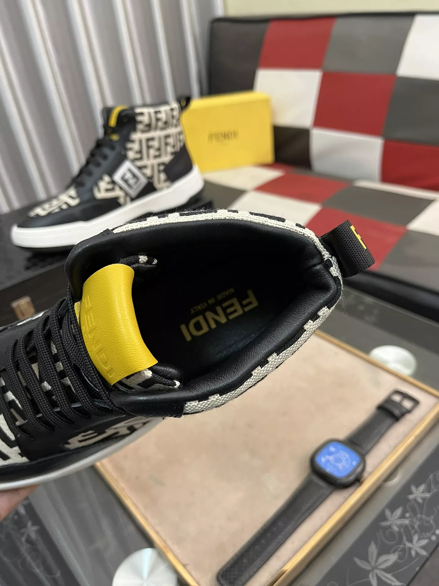 Fendi High Tops Casual Shoes For Men Affordable 9560