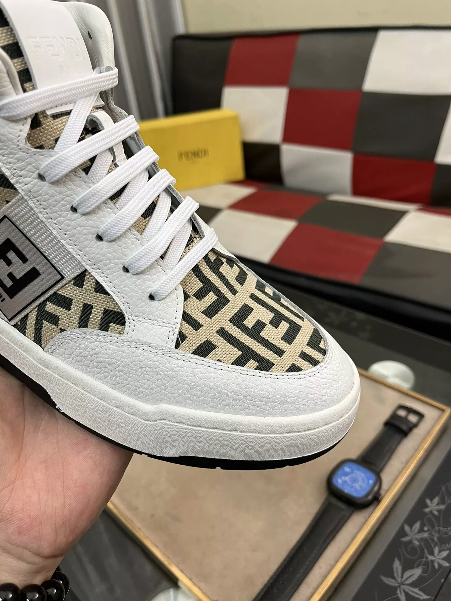 Fendi High Tops Casual Shoes For Men Classic 407