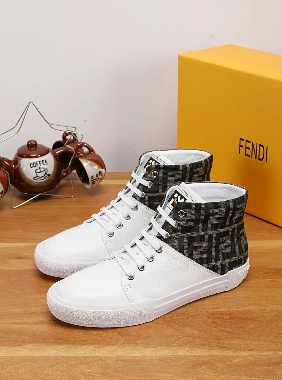 Fendi High Tops Casual Shoes For Men Comfortable 4510
