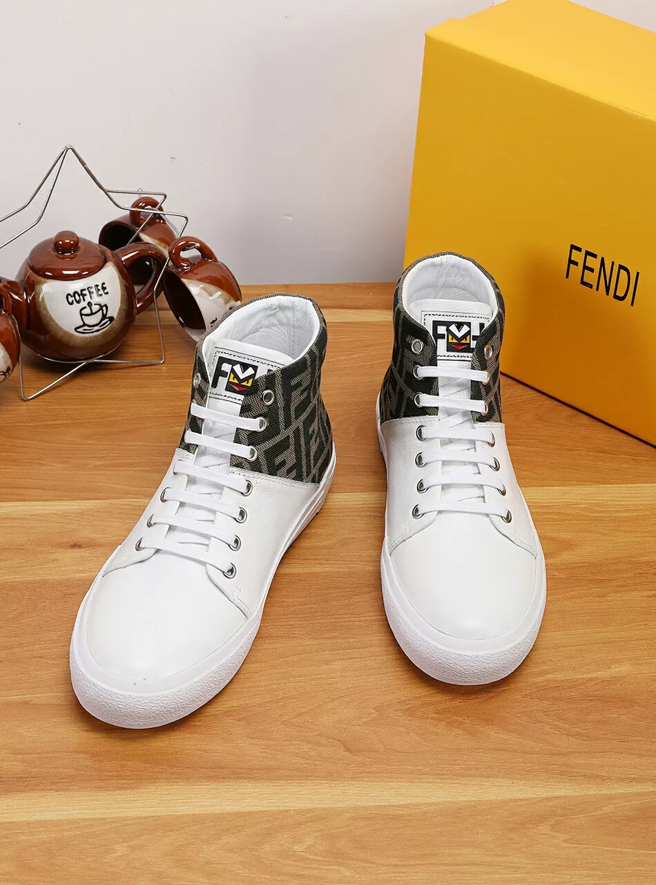 Fendi High Tops Casual Shoes For Men Comfortable 4510