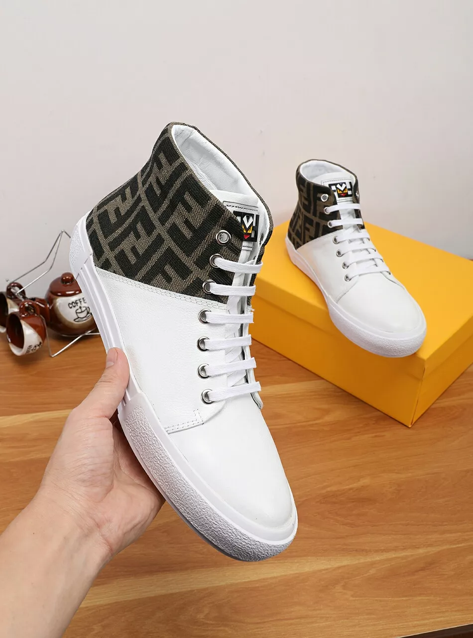 Fendi High Tops Casual Shoes For Men Comfortable 4510