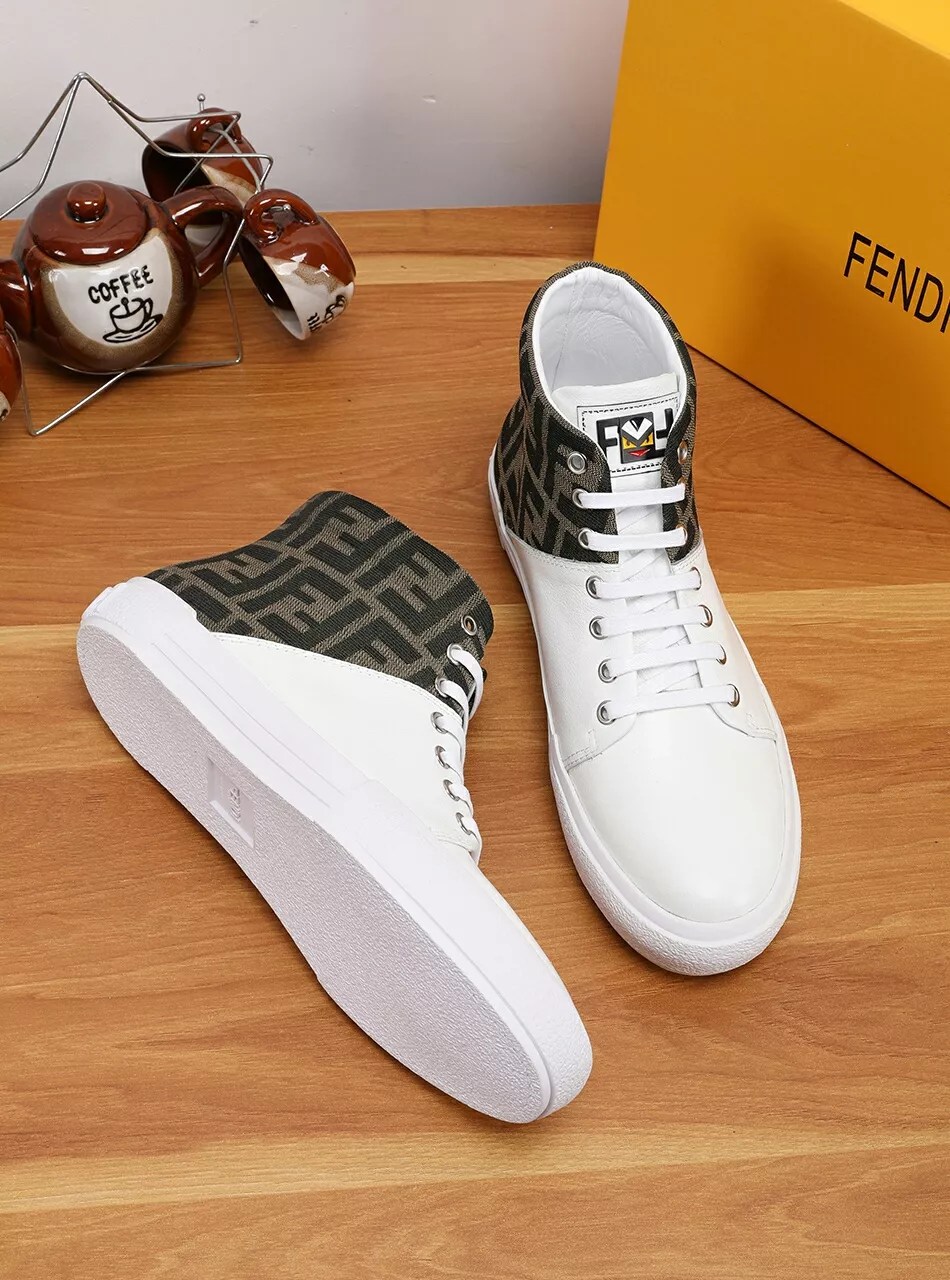Fendi High Tops Casual Shoes For Men Comfortable 4510