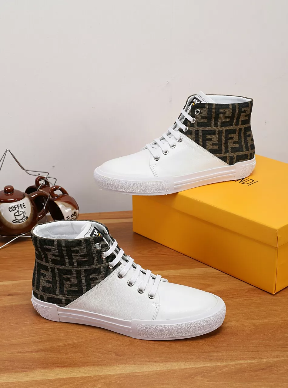 Fendi High Tops Casual Shoes For Men Comfortable 4510