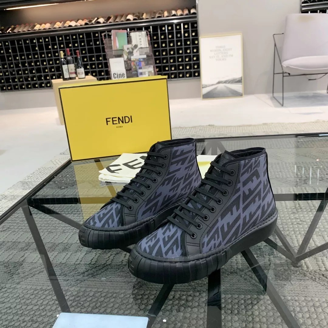 Fendi High Tops Casual Shoes For Men Minimalist 821