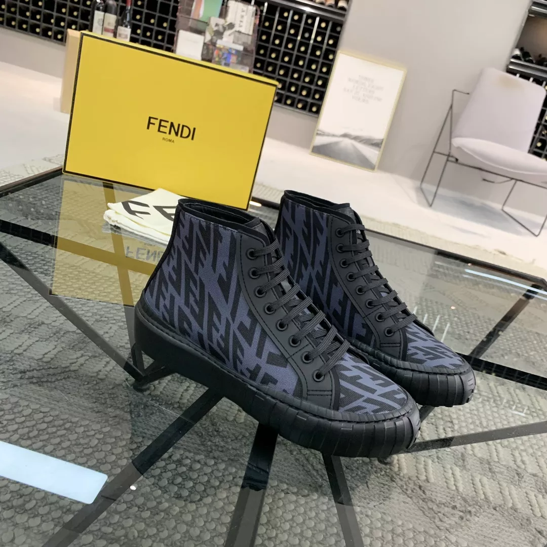Fendi High Tops Casual Shoes For Men Minimalist 821