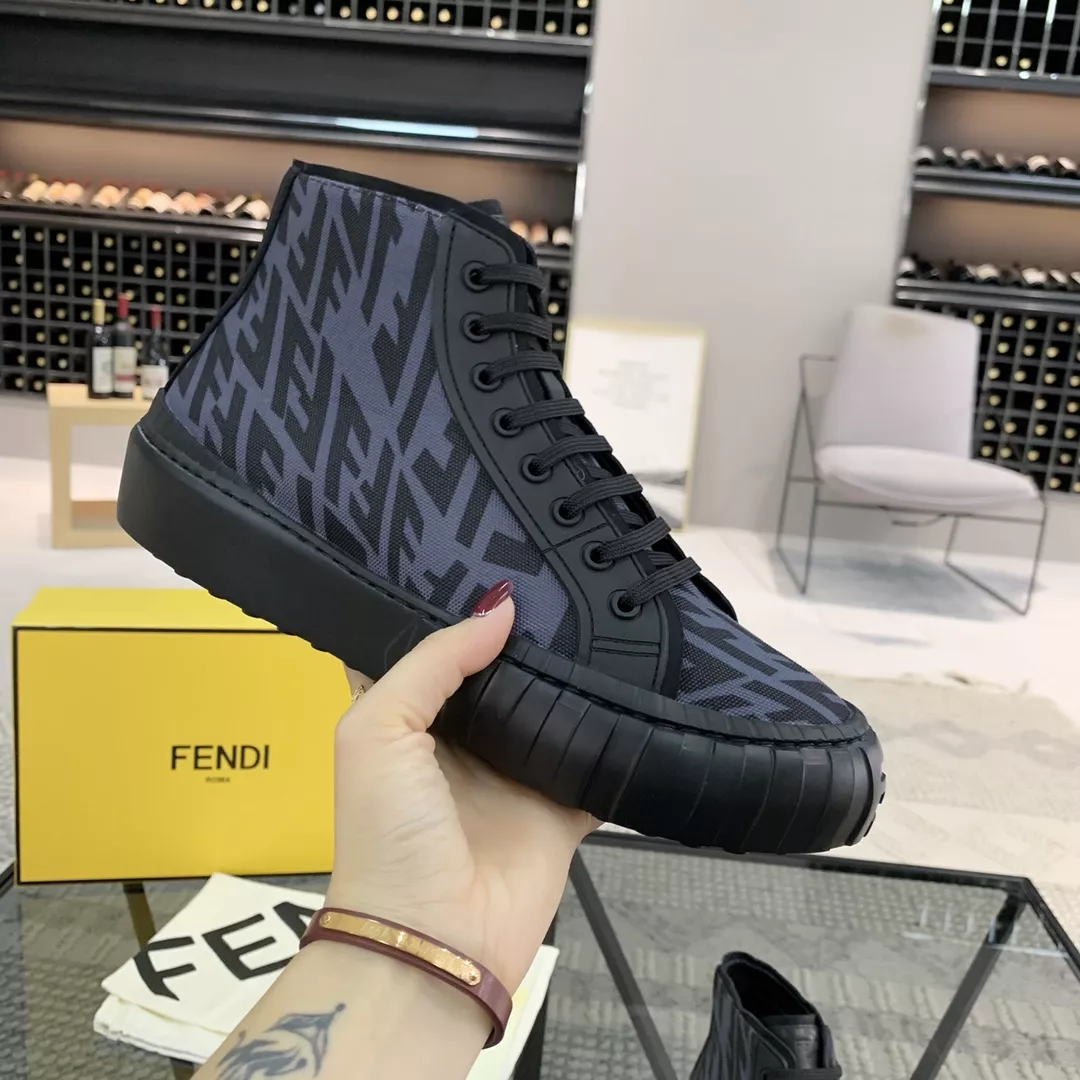 Fendi High Tops Casual Shoes For Men Minimalist 821