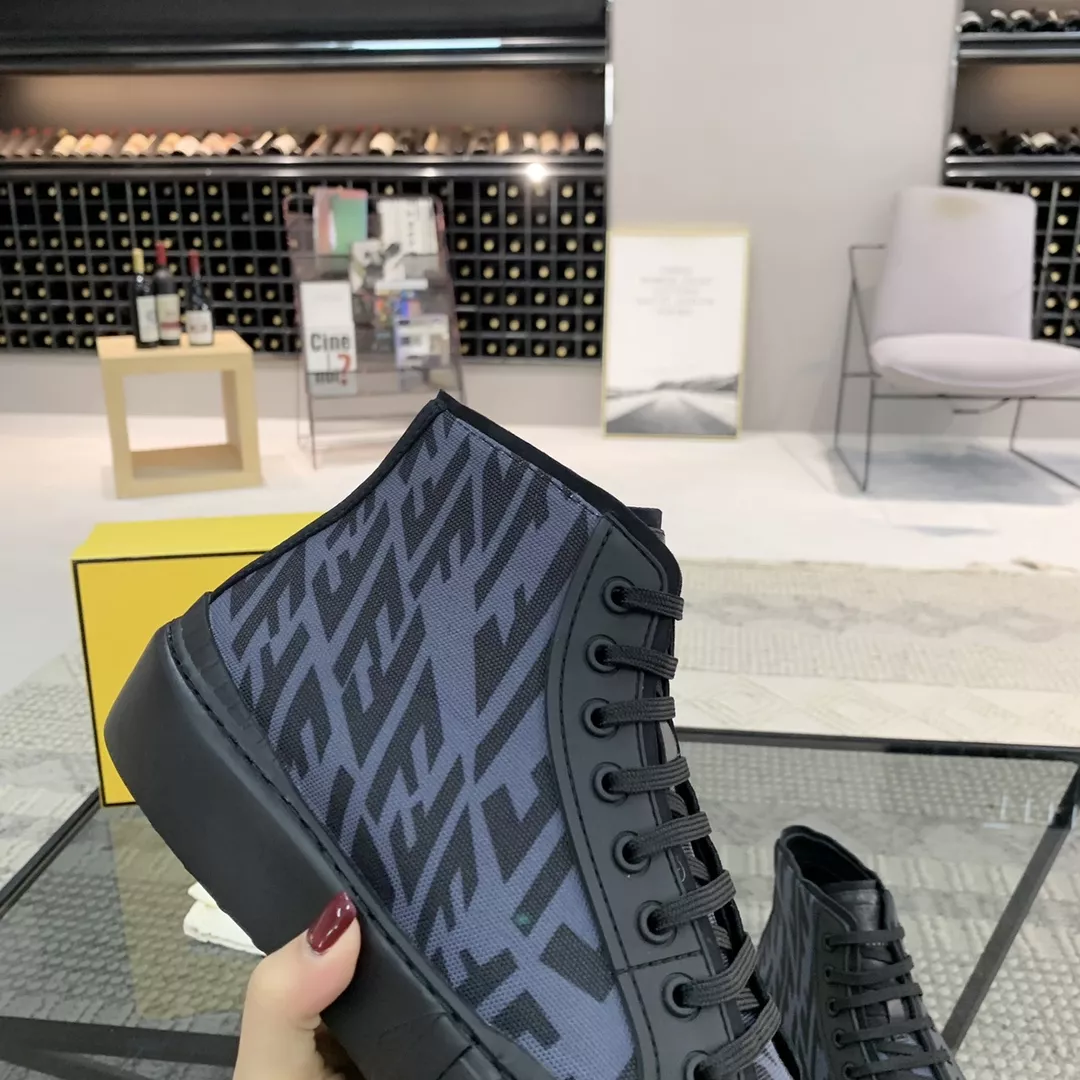 Fendi High Tops Casual Shoes For Men Minimalist 821