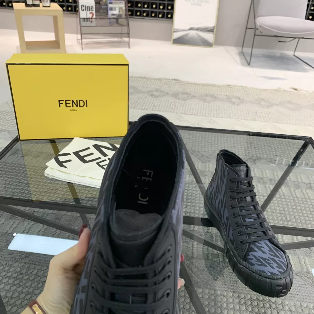 Fendi High Tops Casual Shoes For Men Minimalist 821