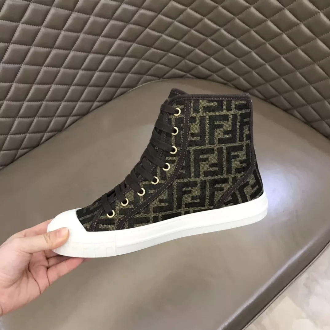Fendi High Tops Casual Shoes For Men NewStyle 6074