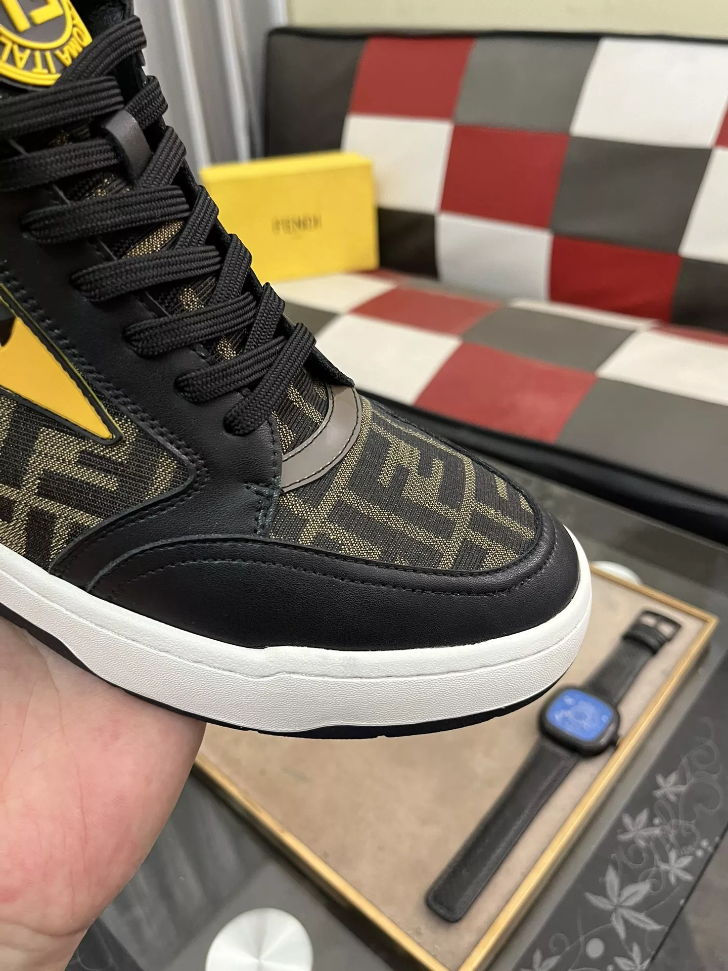 Fendi High Tops Casual Shoes For Men Trendsetting 1920