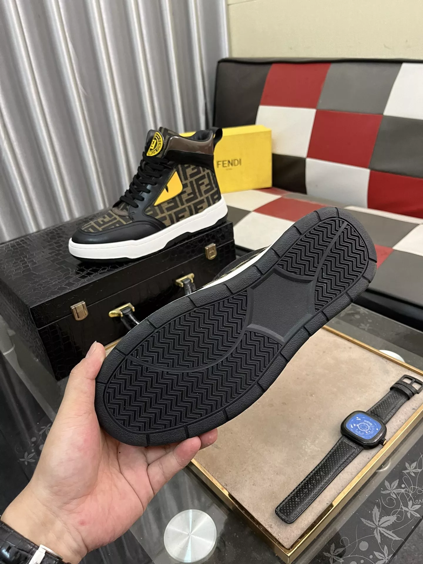 Fendi High Tops Casual Shoes For Men Trendsetting 1920