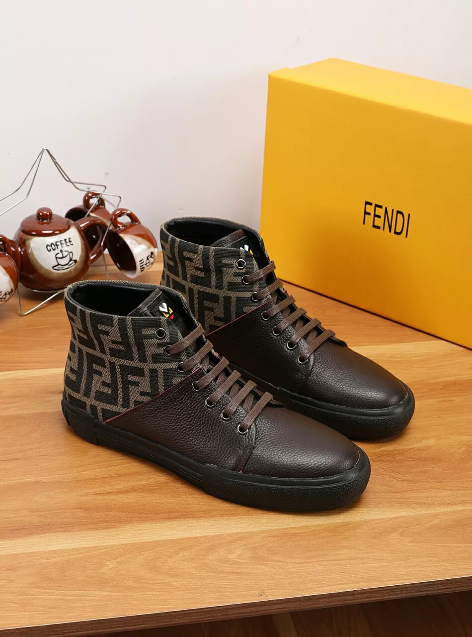 Fendi High Tops Casual Shoes For Men Unique 8367
