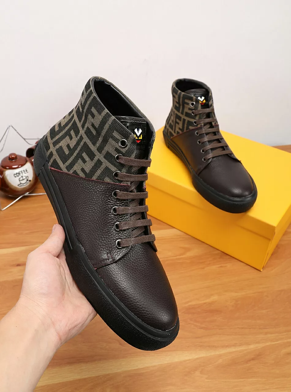 Fendi High Tops Casual Shoes For Men Unique 8367