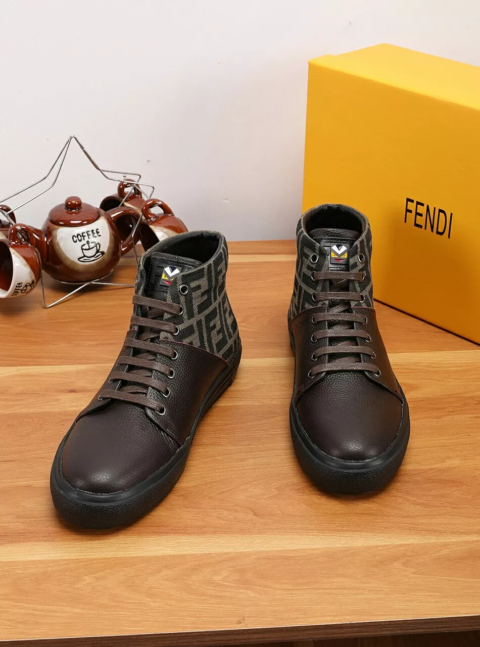 Fendi High Tops Casual Shoes For Men Unique 8367