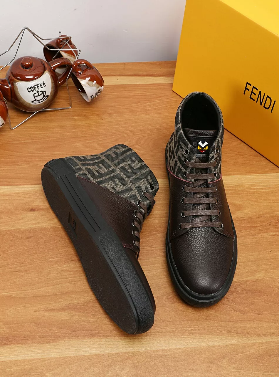 Fendi High Tops Casual Shoes For Men Unique 8367