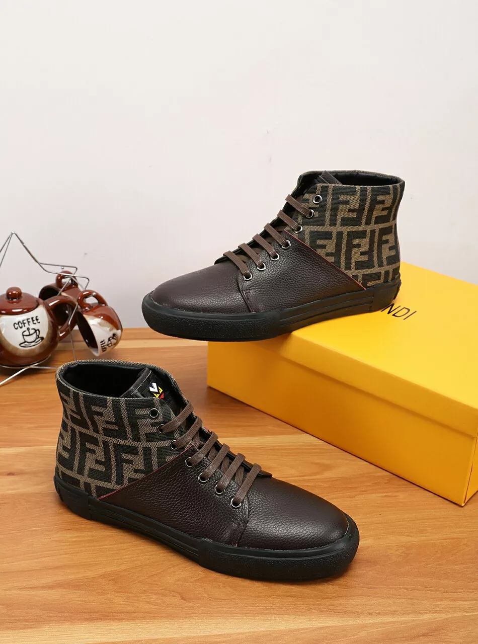 Fendi High Tops Casual Shoes For Men Unique 8367