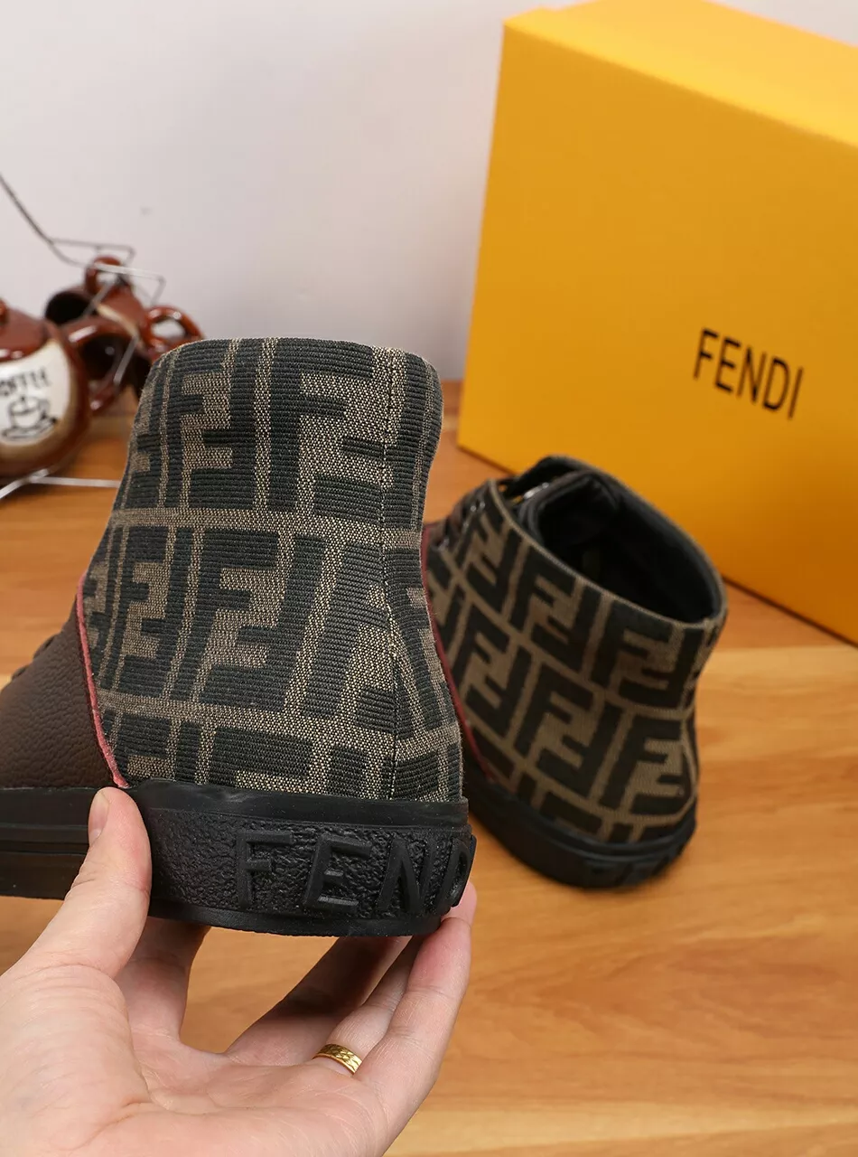 Fendi High Tops Casual Shoes For Men Unique 8367