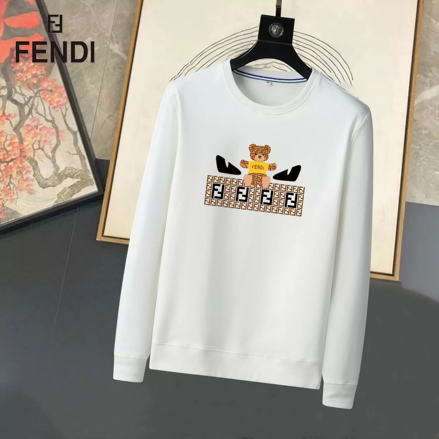 Fendi Hoodies Long Sleeved For Men Refined 3406