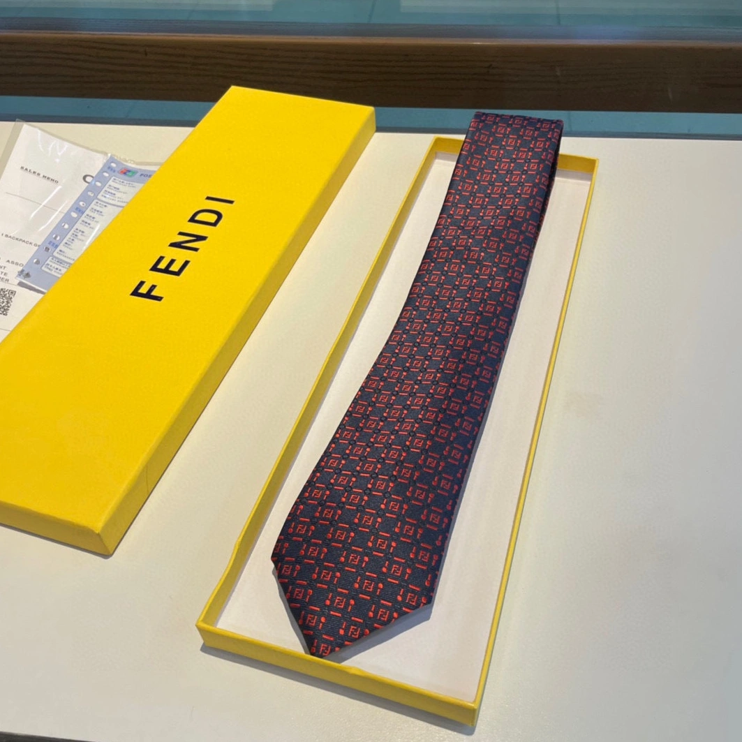 Fendi Necktie For Men Breathable 5863
