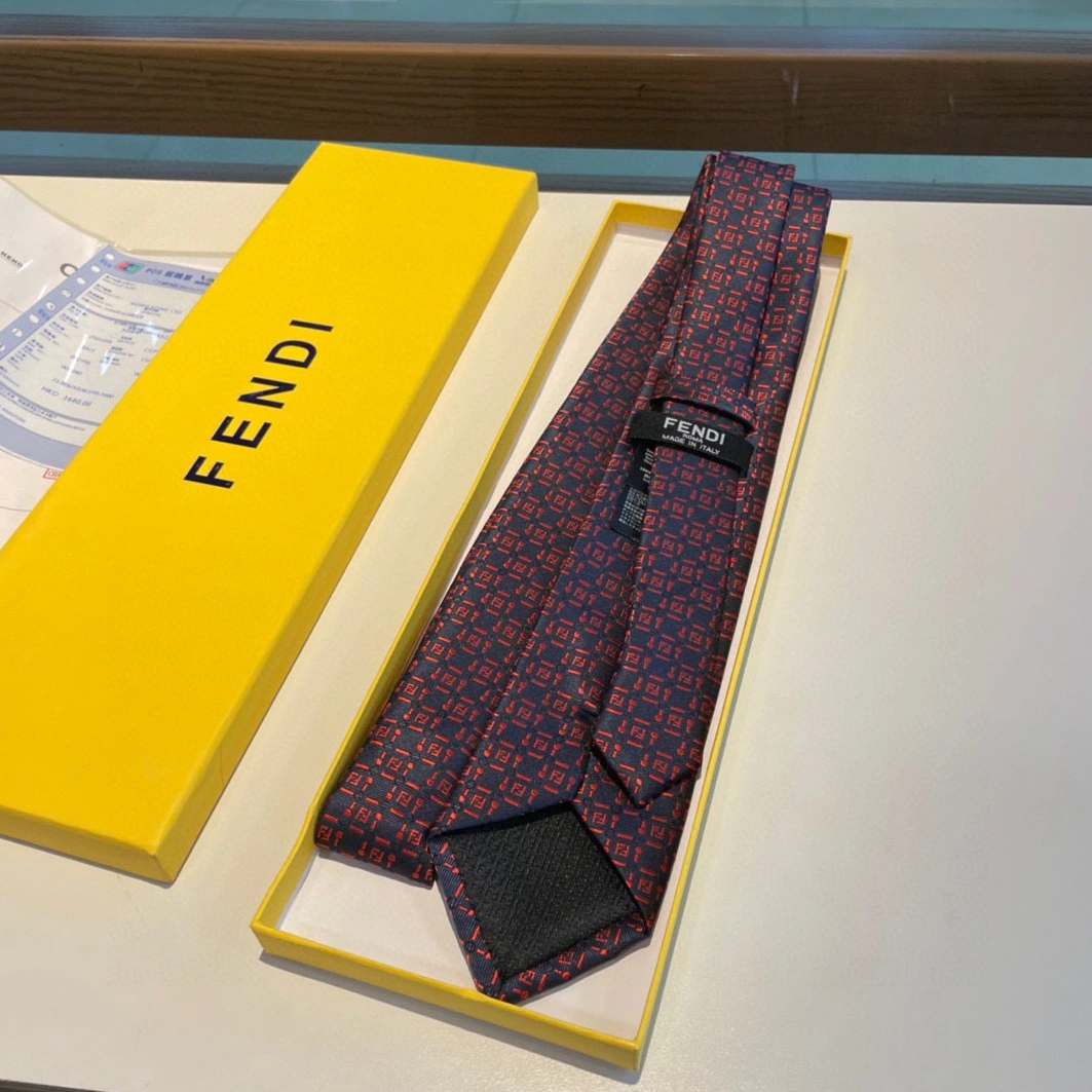 Fendi Necktie For Men Breathable 5863
