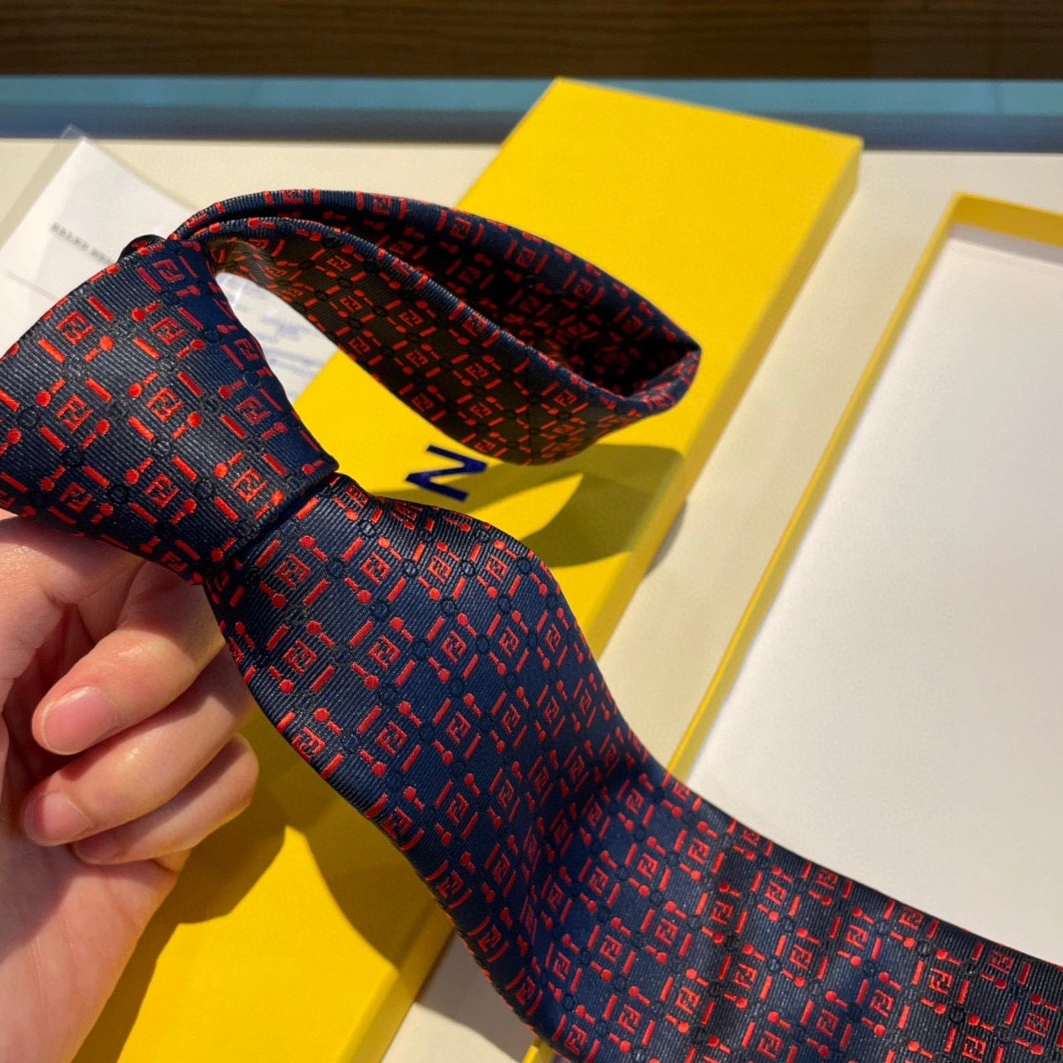 Fendi Necktie For Men Breathable 5863