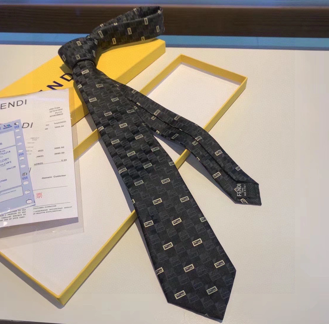 Fendi Necktie For Men NewStyle 4497