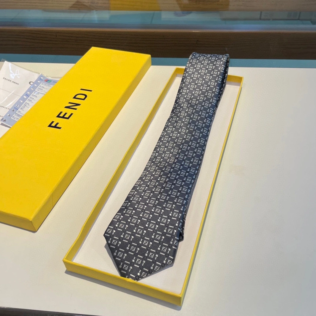 Fendi Necktie For Men Sleek 1369