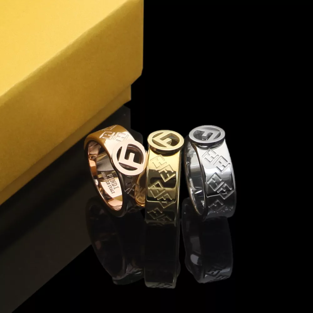 Fendi Rings In Rose Gold Affordable 3266