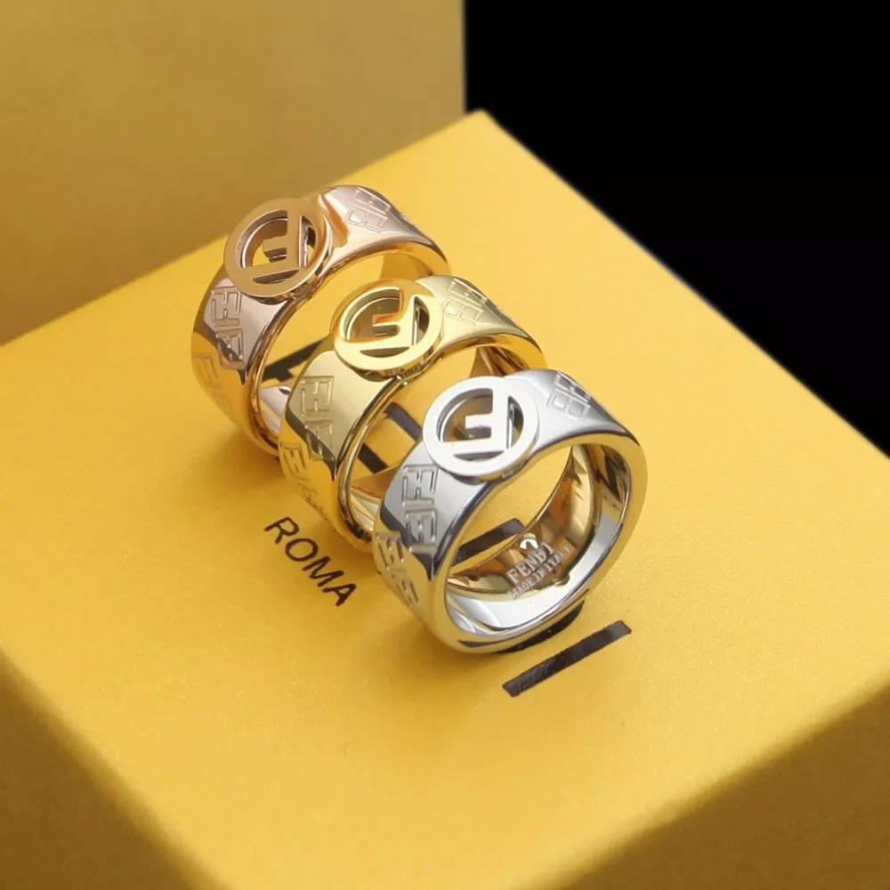 Fendi Rings In Rose Gold Affordable 3266