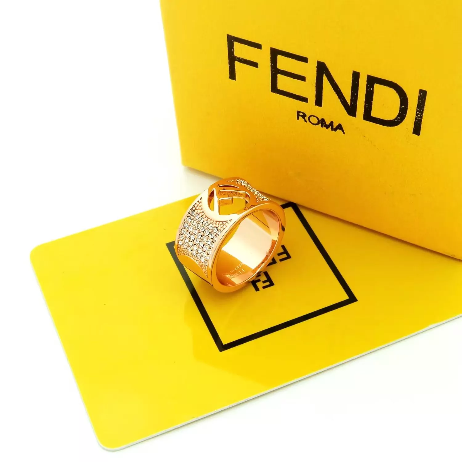 Fendi Rings In Rose Gold BestValue 6530