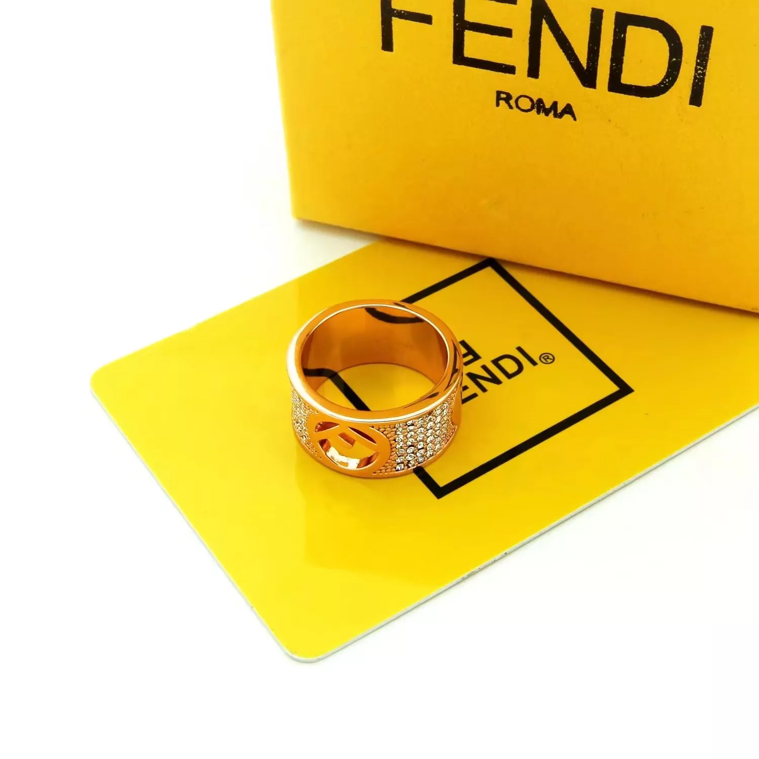 Fendi Rings In Rose Gold BestValue 6530