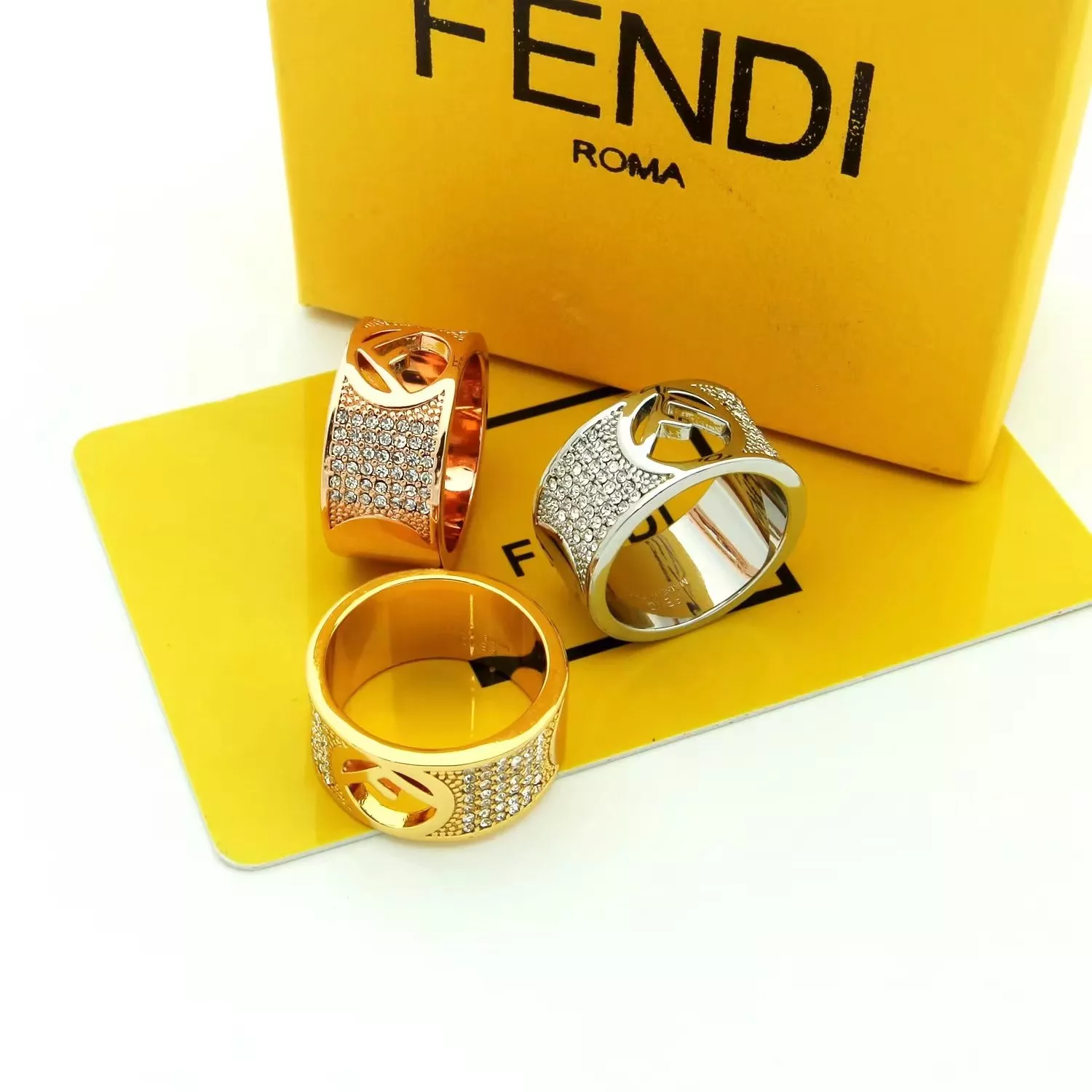 Fendi Rings In Rose Gold BestValue 6530