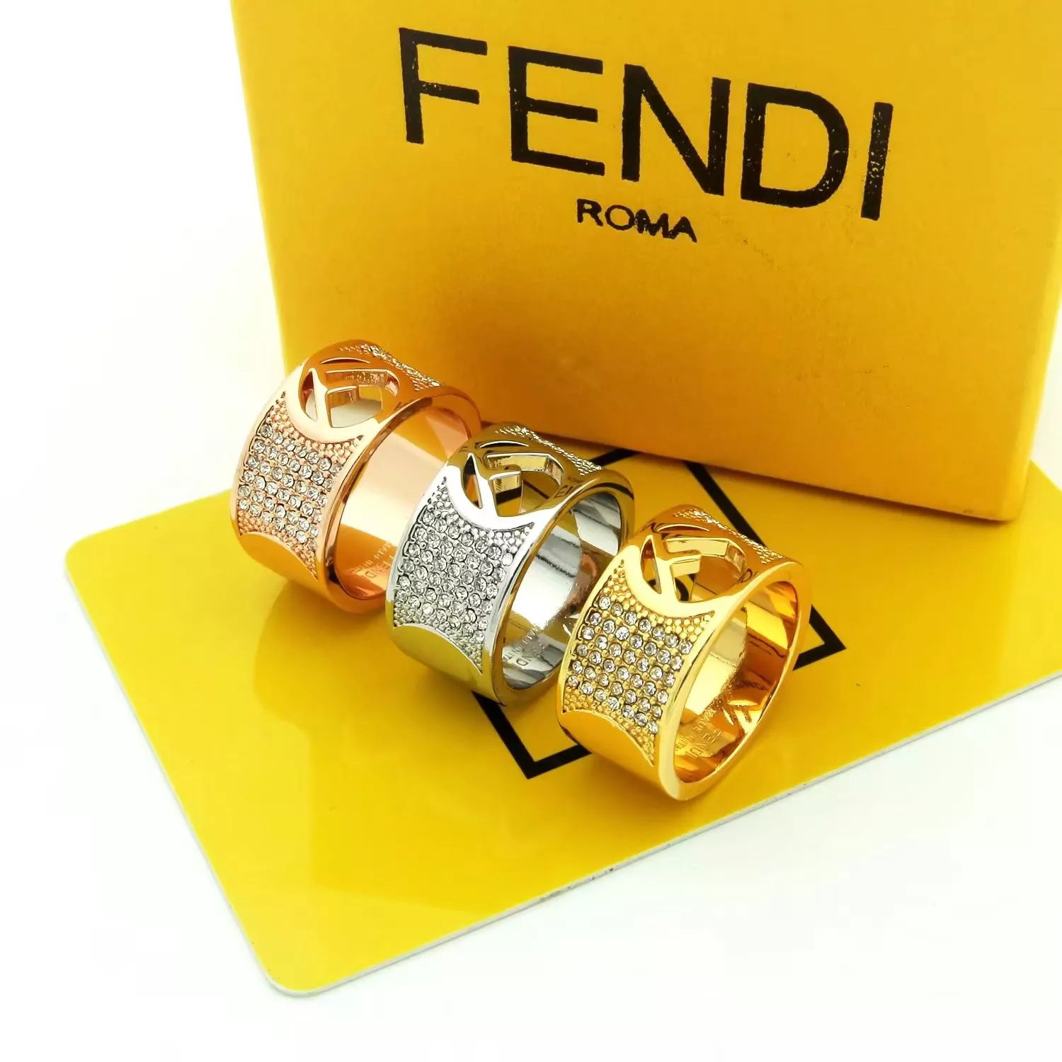 Fendi Rings In Rose Gold BestValue 6530