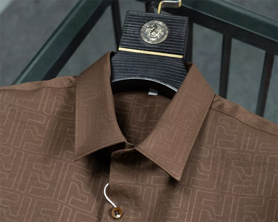 Fendi Shirts Long Sleeved For Men Bright 4345