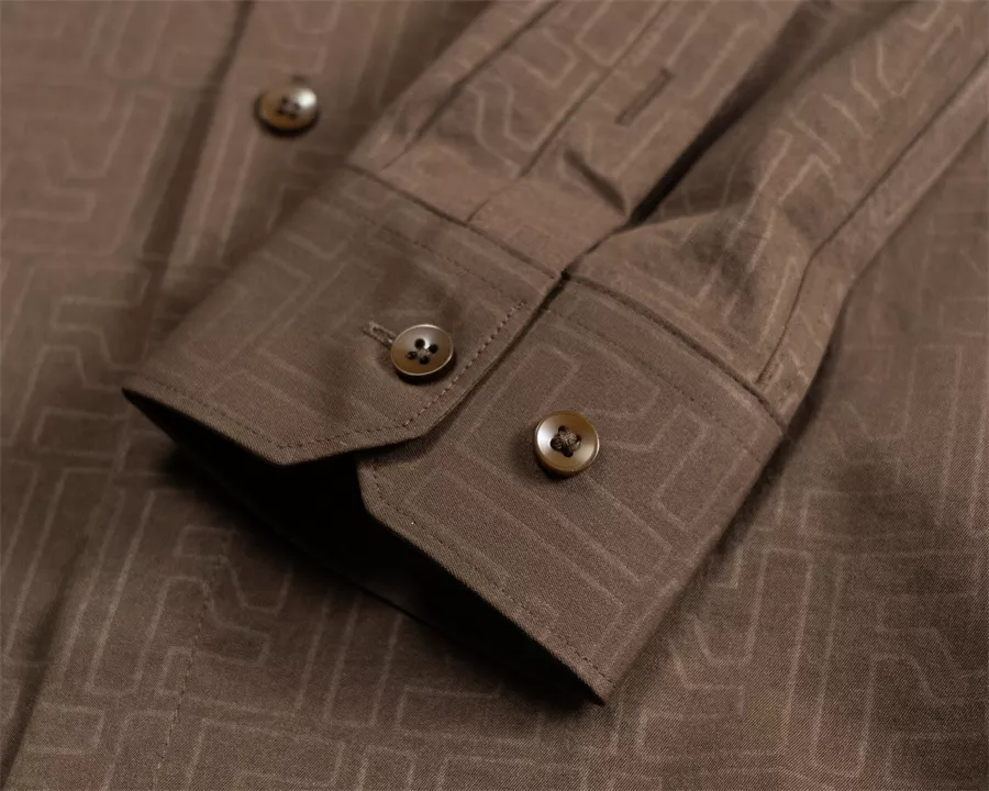 Fendi Shirts Long Sleeved For Men Bright 4345