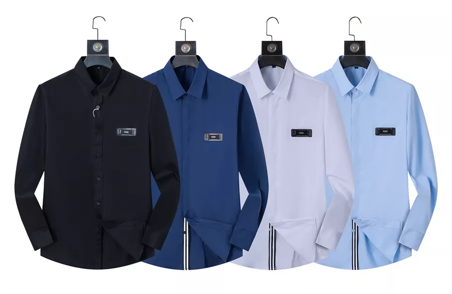 Fendi Shirts Long Sleeved For Men DailyWear 8483