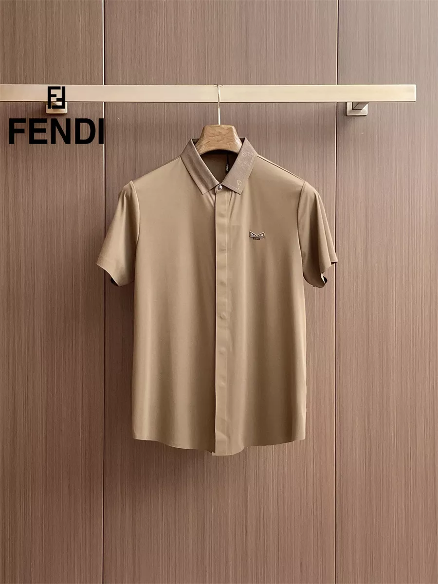 Fendi Shirts Short Sleeved For Men Minimalist 1472
