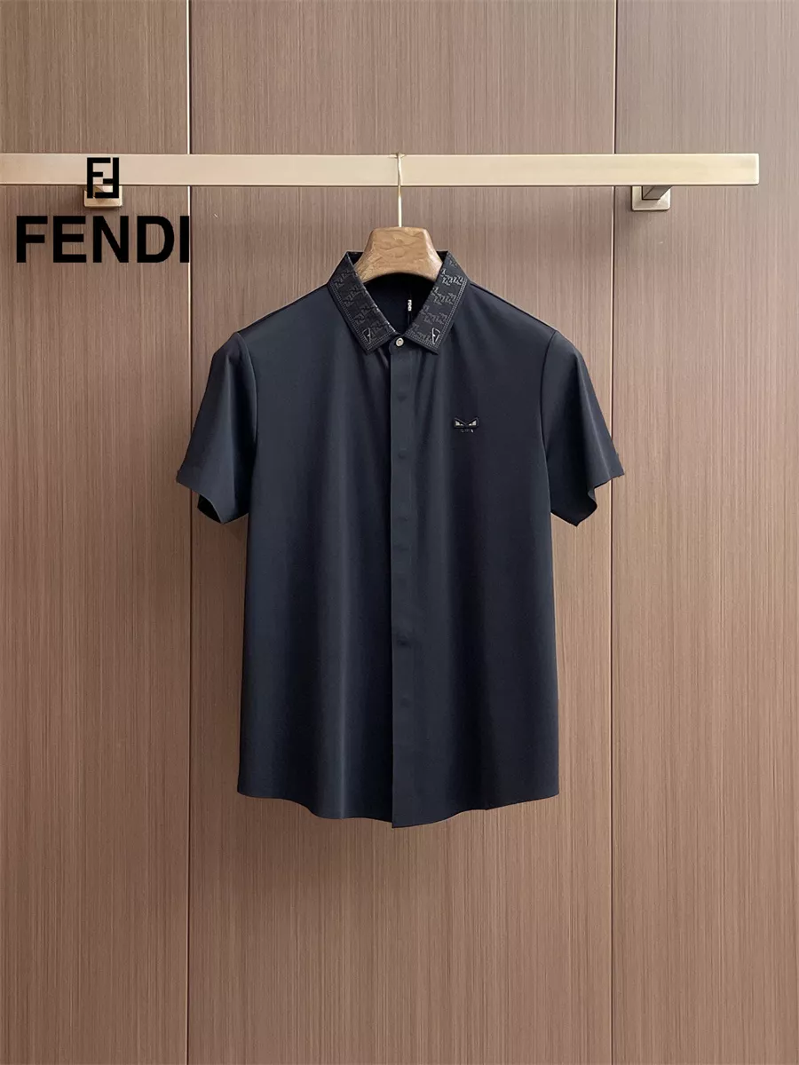 Fendi Shirts Short Sleeved For Men Minimalist 2375